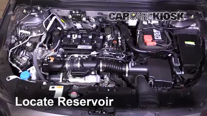 2018 Honda Accord LX 1.5L 4 Cyl. Turbo Líquido limpiaparabrisas Agregar líquido